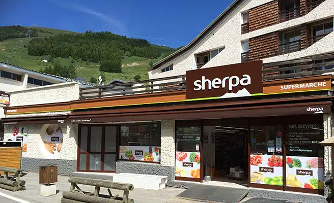 location2alpes-shop-sherpa supermarché les 2 Alpes